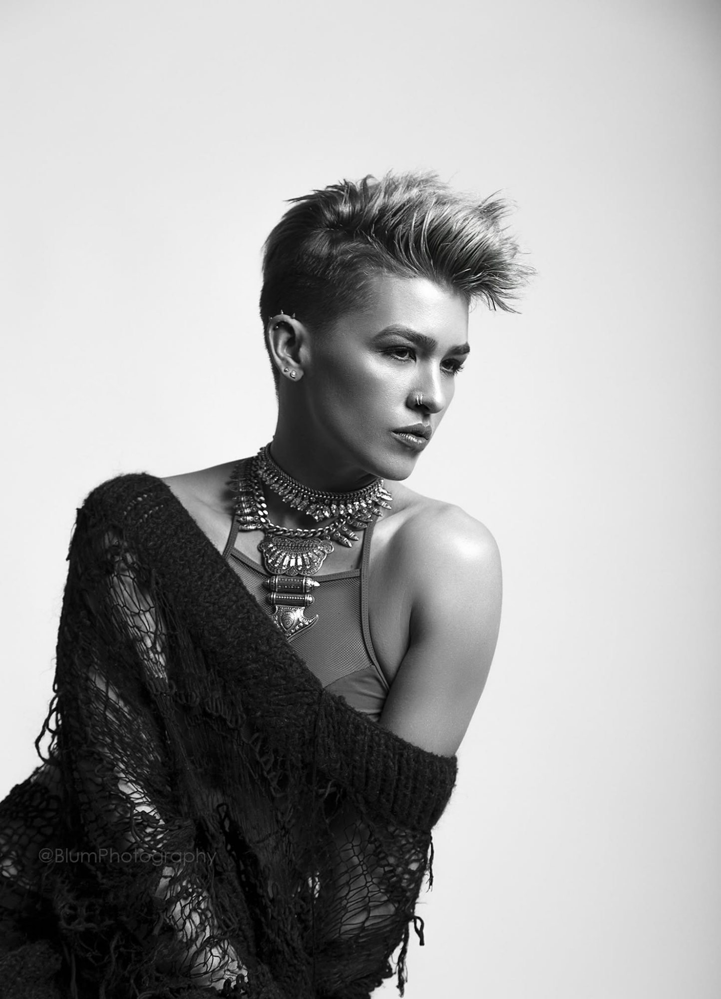 black and white portrait by Matt Blum