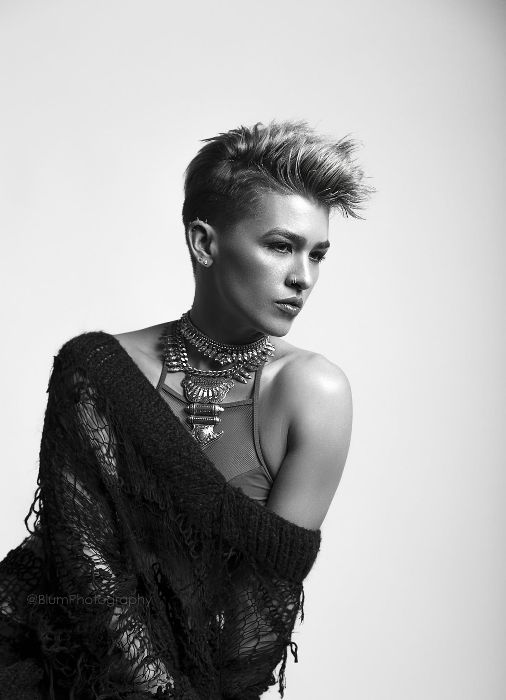 black and white portrait by Matt Blum